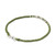 950 Silver Accent Wristband Bracelet from Thailand 'Bamboo Bracelet in Olive'