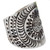 Hand Made Sterling Silver Wrap Ring Floral Thailand 'Karen Aster'