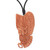 Owl Bone Pendant Necklace with Leather Cord from Bali 'Guardian Owl'
