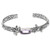 Handcrafted Sterling Silver and Amethyst Cuff Bracelet 'Amid the Dragonflies'