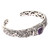 Amethyst and Sterling Silver Cuff Bracelet from Indonesia 'Sacred Garden in Purple'
