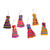 Set of 6 Guatemalan Worry Doll Ornaments Crafted by Hand 'Worry Dolls Share the Love'