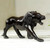 Mighty African Lion Hand Carved Ebony Wood Sculpture 'Lion Prowl'