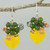 Heart Shaped Yellow Quartz and Glass Bead Dangle Earrings 'Love Garden in Yellow'