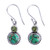 Peridot, Composite Turquoise, and Sterling Silver Earring 'Forest Floor'