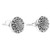 Sterling Silver Round Stud Earrings from Indonesia 'Bali Whirlpool'