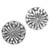 Sterling Silver Round Stud Earrings from Indonesia 'Bali Whirlpool'