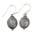 Sterling Silver Rainbow Moonstone Dangle Earrings India 'Moonlit Charm'