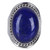 Lapis Lazuli Sterling Silver Ring Handmade in India 'Captivating Blue'