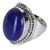 Lapis Lazuli Sterling Silver Ring Handmade in India 'Captivating Blue'