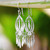 Sterling Silver Filigree Chandelier Earrings from Thailand 'Shining Spears'