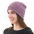 Knitted Unisex Watch Cap Dusty Lilac 100 Alpaca from Peru 'Antique Lilac Allure'