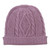 Knitted Unisex Watch Cap Dusty Lilac 100 Alpaca from Peru 'Antique Lilac Allure'