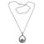 Sterling Silver Labradorite Pendant Necklace from Indonesia 'Stone of Love'