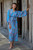 Women's Blue 100 Rayon Robe from Indonesia 'Ocean Reef'