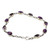 Amethyst Composite Turquoise Link Bracelet from India 'Tears of India'