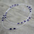 Amethyst Sterling Silver Long Necklace Handmade in India 'Violet Princess'