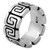 Sterling Silver Band Ring with Spiral Motifs Mexico 'Zapotec Spirals'