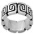 Sterling Silver Band Ring with Spiral Motifs Mexico 'Zapotec Spirals'