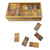 Colorful Rain Tree Wood Domino Set Game from Thailand 'Colorful Dominoes'