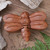 Handmade Indonesian Dragonfly Suar Wood Decorative Box 'Dragonfly'