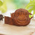 Hand Made Wood Puzzle Box Monkey Face from Indonesia 'Happy Monkey'