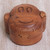 Hand Made Wood Puzzle Box Monkey Face from Indonesia 'Happy Monkey'