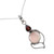 Garnet Chalcedony Sterling Silver Pendant Necklace India 'Pink Crest'