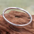 Sterling Silver Bangle Bracelet 'Moon Silver'