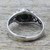 Silver Green Composite Turquoise Cocktail Ring India 'Harmonic Green'