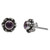 Hand Made Amethyst Sterling Silver Stud Earrings Indonesia 'Little Happiness in Purple'