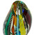 Collectible Handblown Murano Inspired Art Vase 'Carnival Color Fantasy'