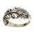 Peridot Sterling Silver Feather Band Ring from Indonesia 'Feather Light'