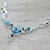 Hand Made Citrine Turquoise Pendant Necklace 'Seashore Radiance'