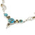 Hand Made Citrine Turquoise Pendant Necklace 'Seashore Radiance'
