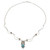 Sterling Silver Citrine Turquoise Pendant Necklace 'Radiant Princess'