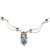 Sterling Silver Citrine Turquoise Pendant Necklace 'Radiant Princess'