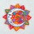 Multicolored Ceramic Sun and Moon Wall Art from Mexico 'Celestial Flower'