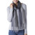 Hand Woven Baby Alpaca Silk Blend Grey Scarf from Peru 'Soft Texture in Grey'