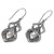 Sterling Silver Cultured Pearl Dangle Earrings 'Pearl Curves'