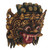 Hand Made Gold Colored Wood Mask from Indonesia 'Bali Barong'