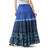 Tie-Dyed Cotton Skirt in Royal Blue and Black Thailand 'Boho Batik in Royal Blue'