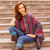 Colorful Striped Alpaca Wool Blend Sweater from Peru 'Fiesta Dance'