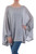 Soft Knit Bohemian Style Grey Drape Sweater from Peru 'Mountain Breeze'