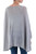 Soft Knit Bohemian Style Grey Drape Sweater from Peru 'Mountain Breeze'