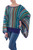 Bohemian Knit Sweater from Peru in Turquoise Stripes 'Lima Dance'