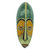 Hand Carved Painted Rubberwood Mask from Ghana 'Bring Good News'