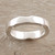 Hand Made Sterling Silver Band Ring from India 'Curvy Sophistication'