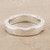 Hand Made Sterling Silver Band Ring from India 'Curvy Sophistication'