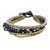 Brass and Lapis Lazuli Multi-Strand Beaded Bracelet 'Brisk Ocean'